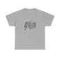 Music Notes T‑Shirt — Minimalist Sheet Music Tee for Musicians & Music Lovers