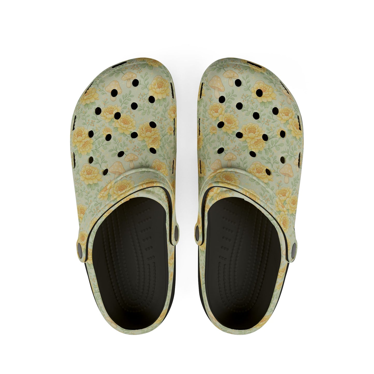 Floral Sunflower Clogs — Lightweight EVA Garden Shoes