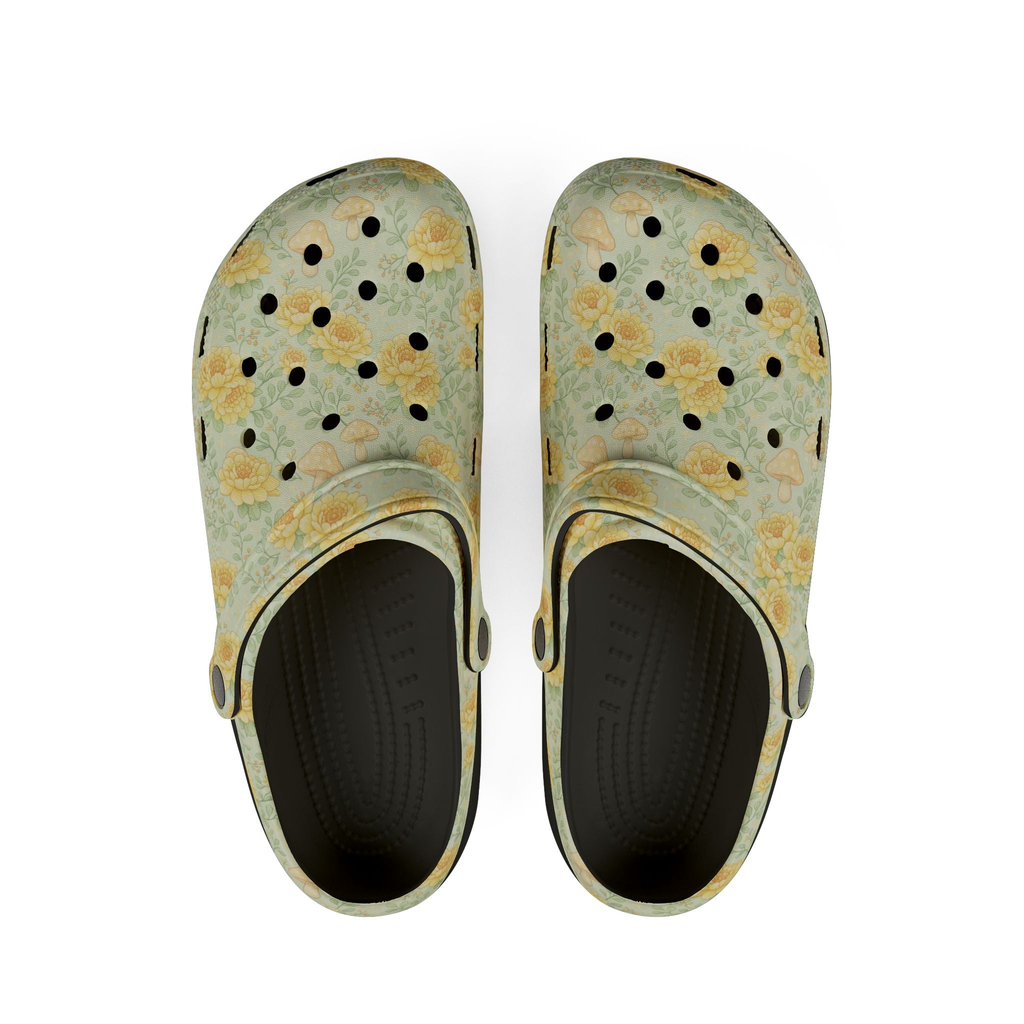 Floral Sunflower Clogs — Lightweight EVA Garden Shoes