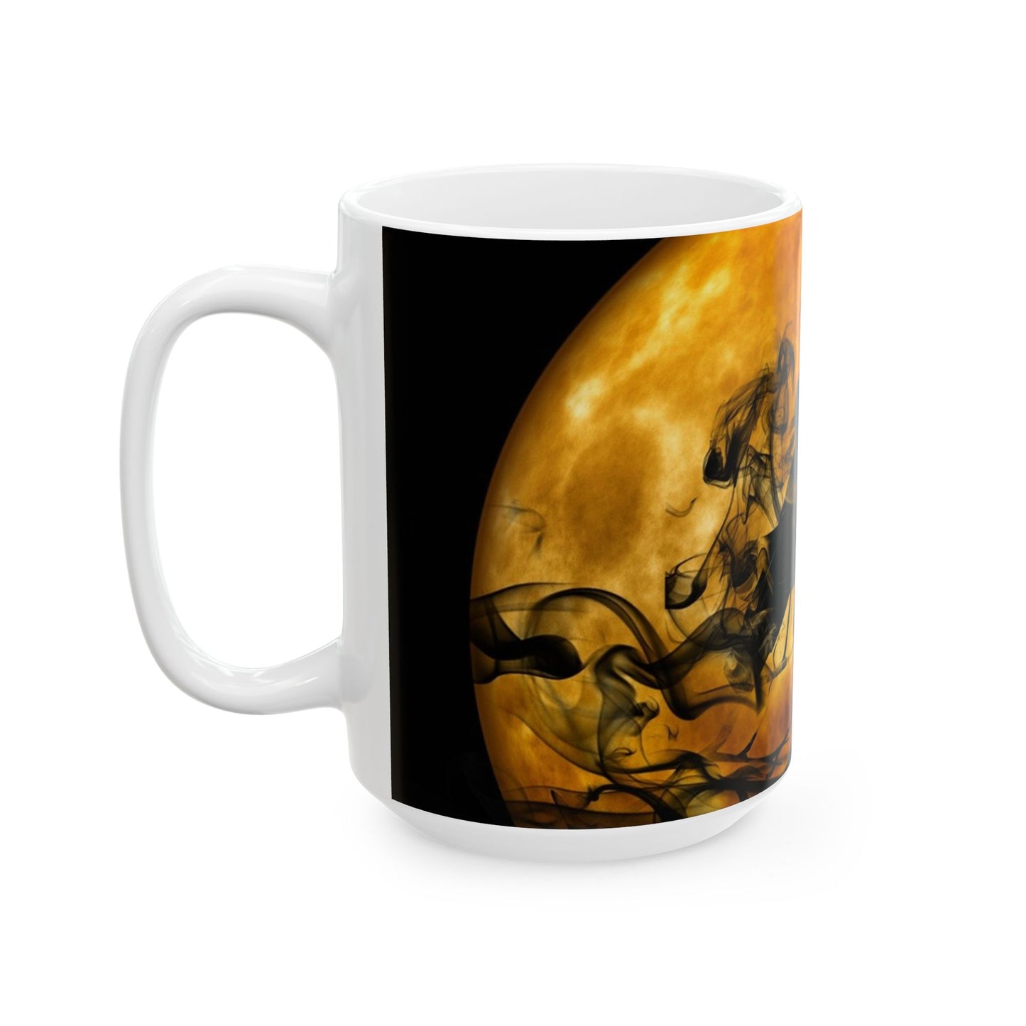 Mystical Raven Ceramic Mug - Gothic Gift for Coffee Lovers, Witchy Decor, Halloween, Unique Tea Cup, Bird Art