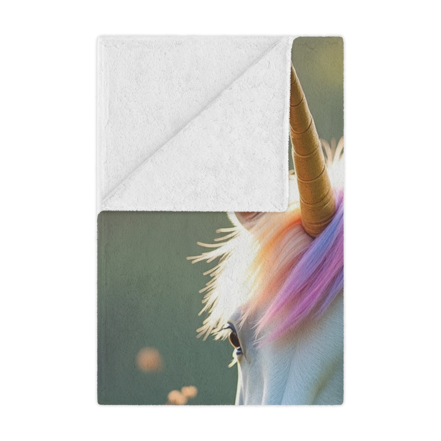Unicorn Minky Blanket – Soft Rainbow-Maned Fantasy Throw for Kids & Gift