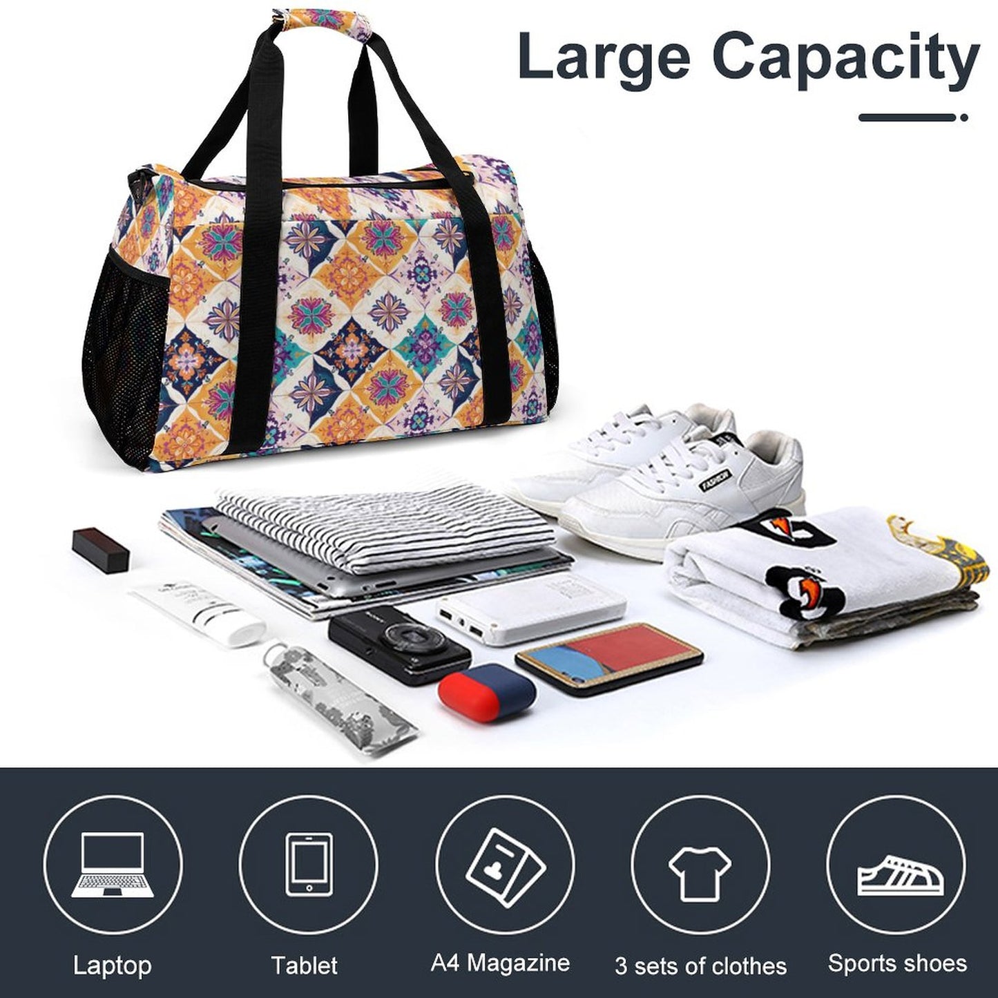 Travel Duffel Bag - Colorful