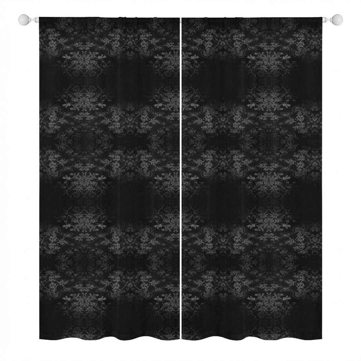 Sheer Curtain Black