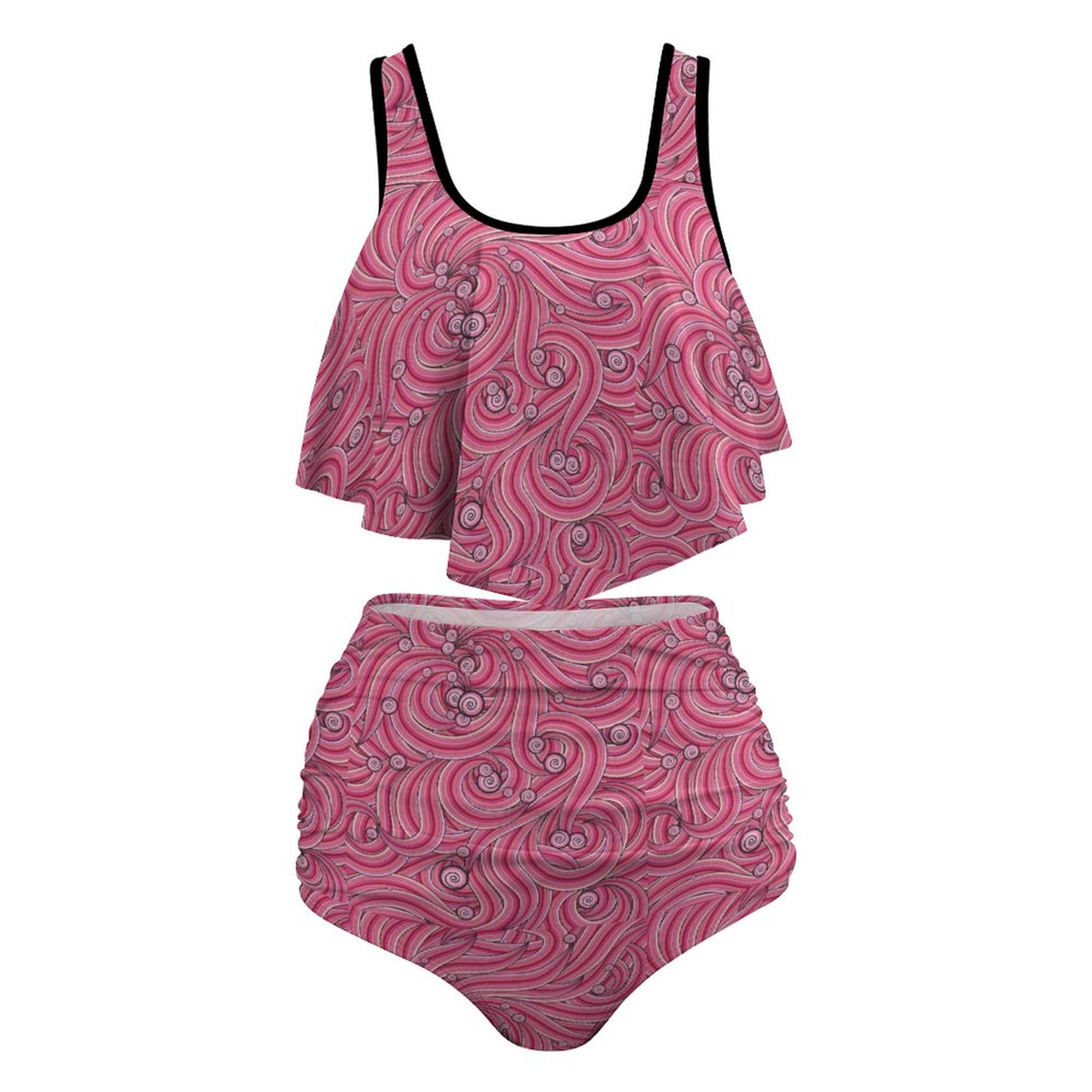 Plus Size Women's Two piece Swimsuit with Tankini