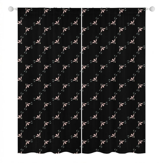 Sheer Curtain Black