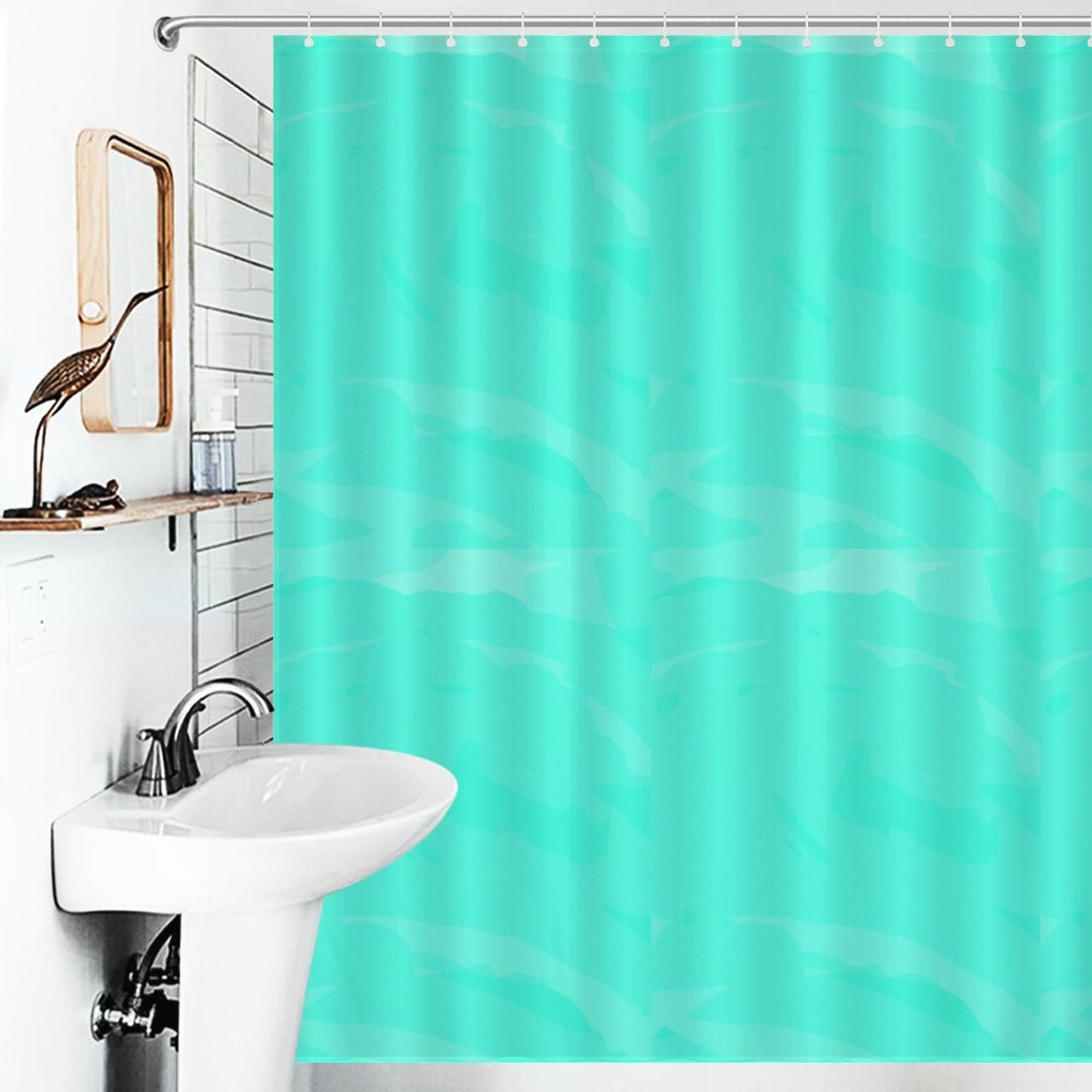 Teal Shower Curtain