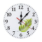 Modern Wooden Wall Clock Fern
