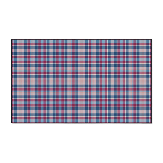 Plaid Heavy-Duty Floor Mat — Durable Non-Slip Rug for Entryway & Garage