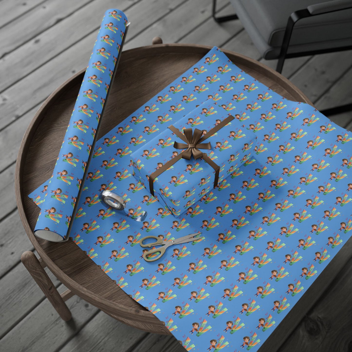 Colorful Gift Wrapping Paper for All Occasions, Birthday, Holidays, Kids' Gifts, Eco-Friendly Wrap, Fun Designs