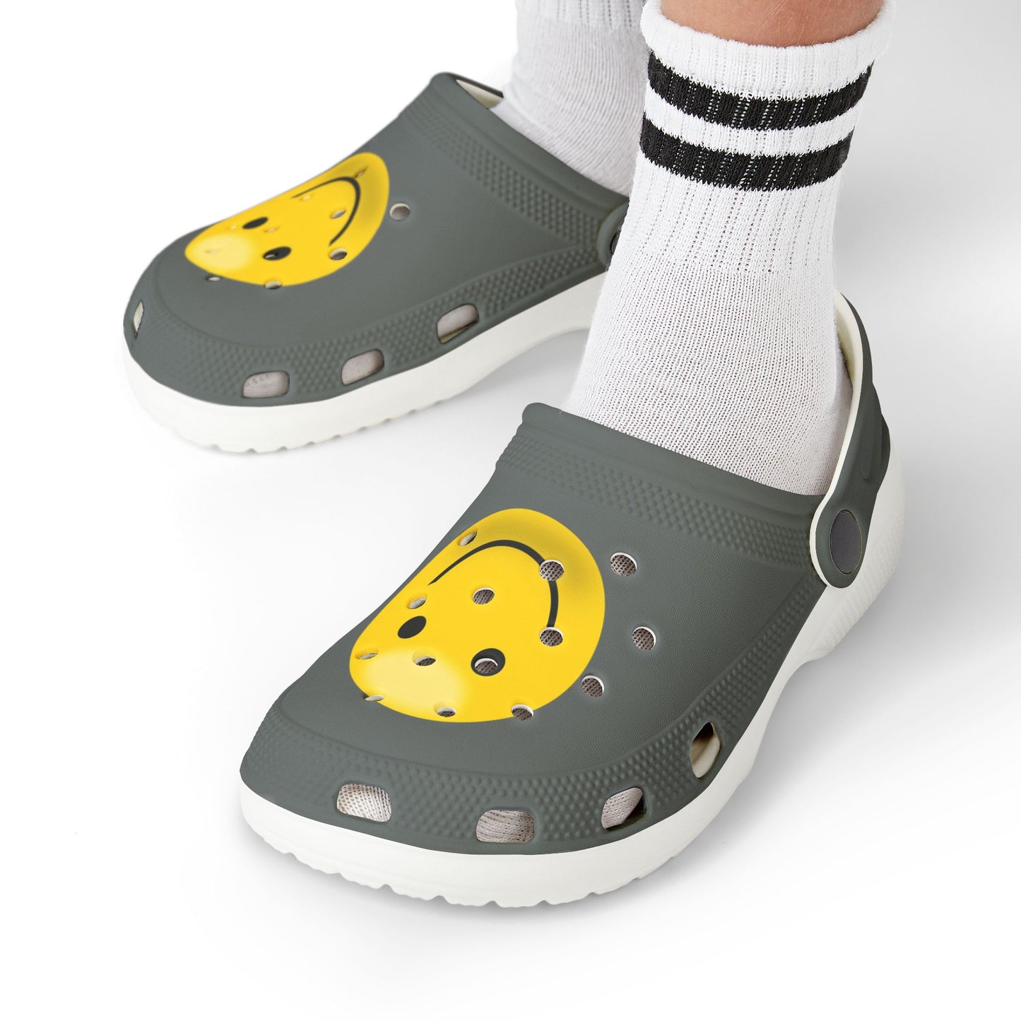 Smiley Face Clogs, Kid's Foam Shoes