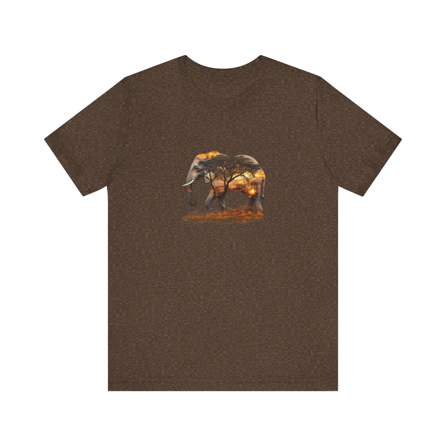 Elephant Sunset Unisex Jersey Tee