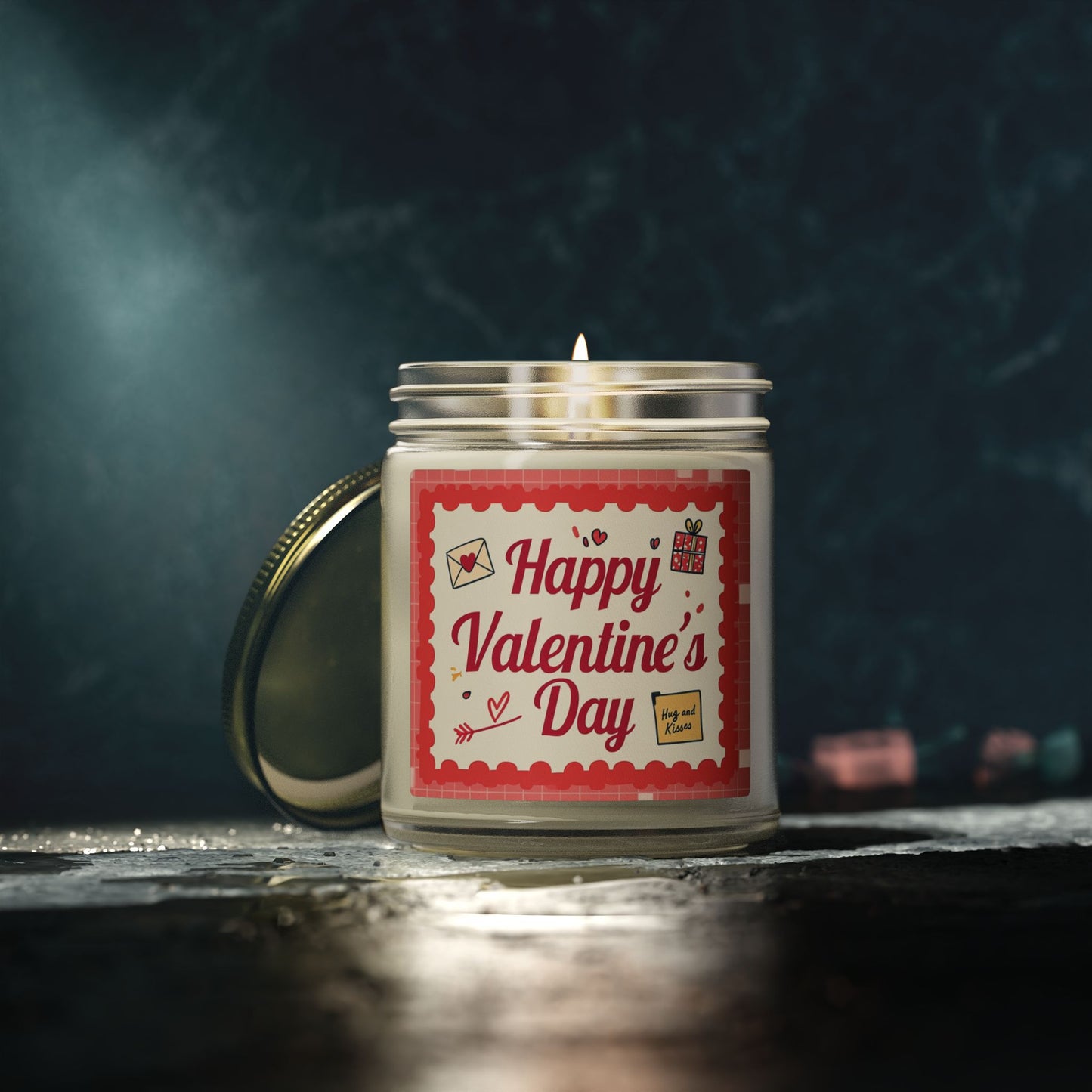 Valentine’s Day Scented Candle — Coconut Apricot Wax (4oz & 9oz)