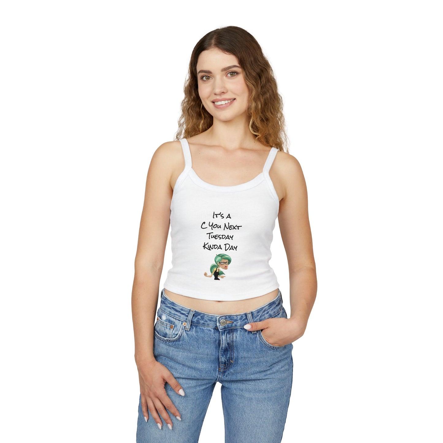 Women's Spaghetti Strap Tank Top - C You Next Tuesday