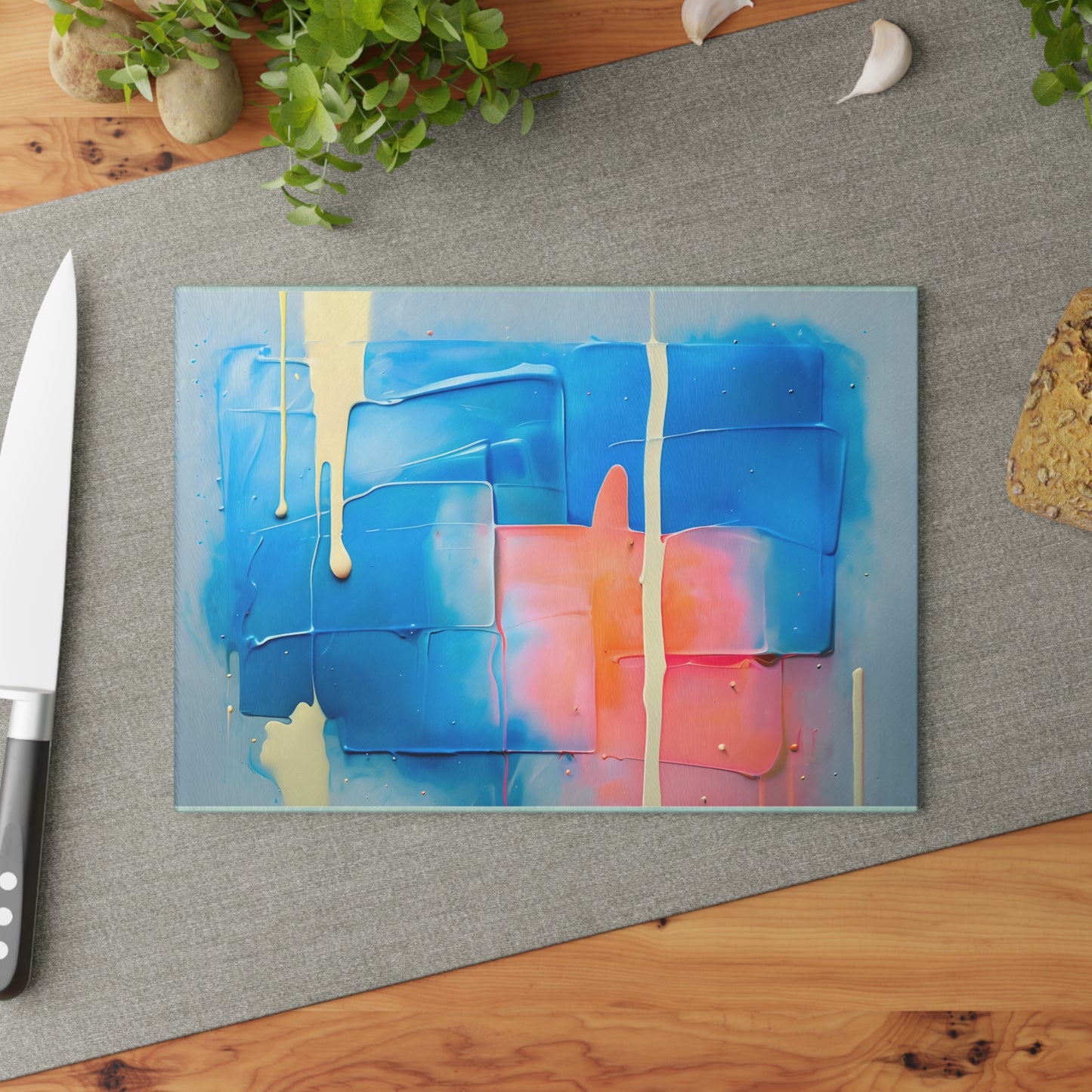 Artistic Glass Cutting Board - Colorful Kitchen Decor, Unique Gift, Modern [...]