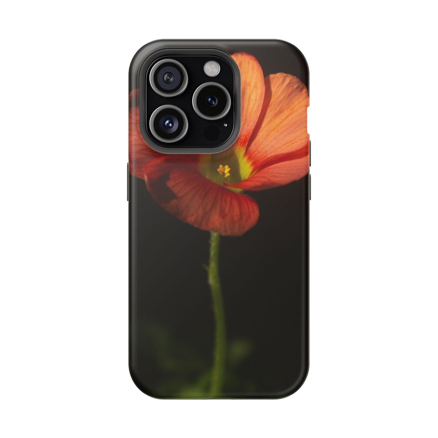 Poppy Bloom Magnetic Impact Phone Case — Slim Protective Floral Design