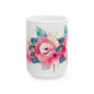 Floral Ceramic Mug - Elegant Design for Tea and Coffee Lovers