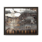 Framed Music Notes Canvas Print — Abstract Vintage Piano & Sheet Music Wall Art