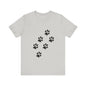 Paw Print Short Sleeve Tee | Unisex Animal Lover Shirt, Pet Owner Gift, Casual Wear, Gifts for Dog Lovers, Comfortable T-Shirt