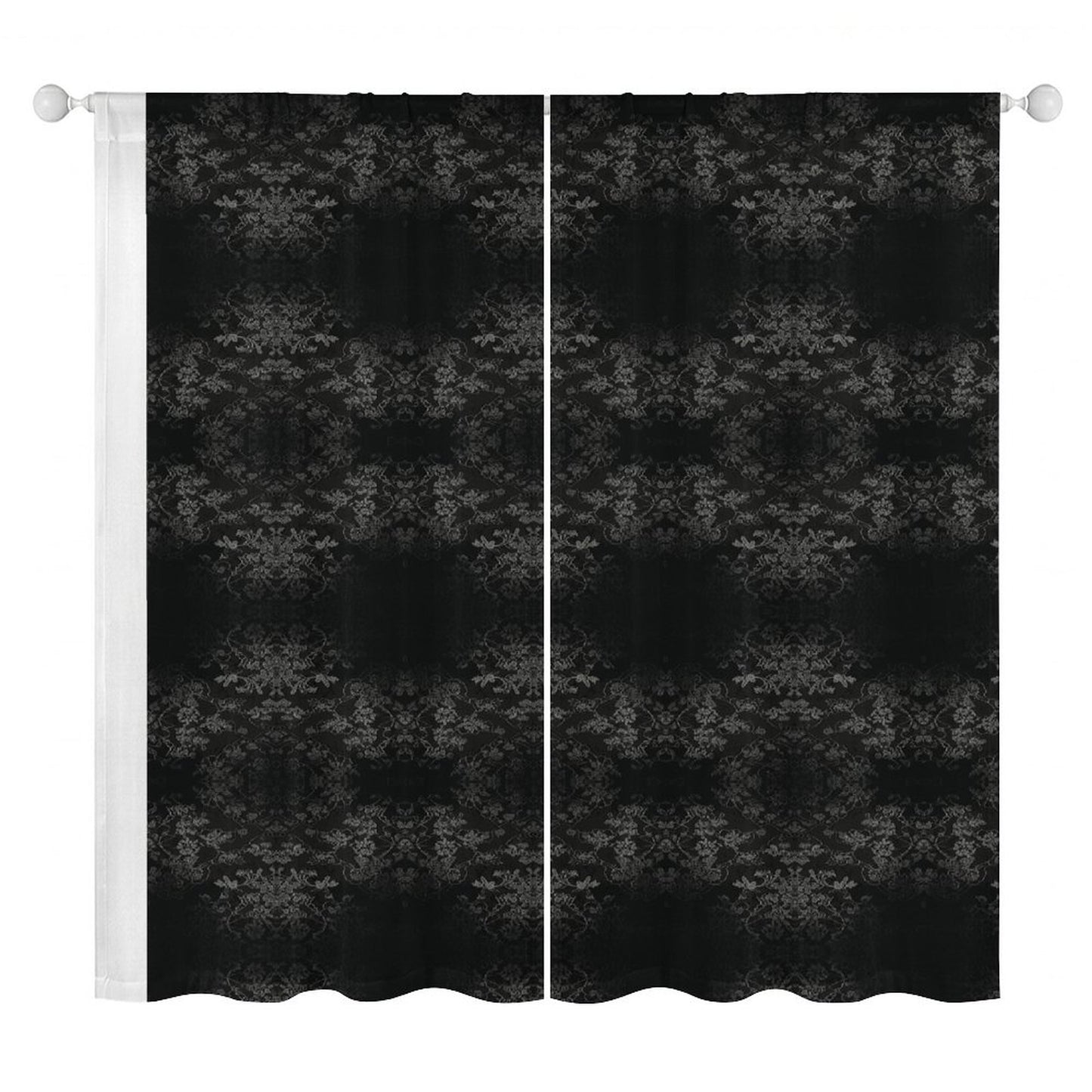 Sheer Curtain Black