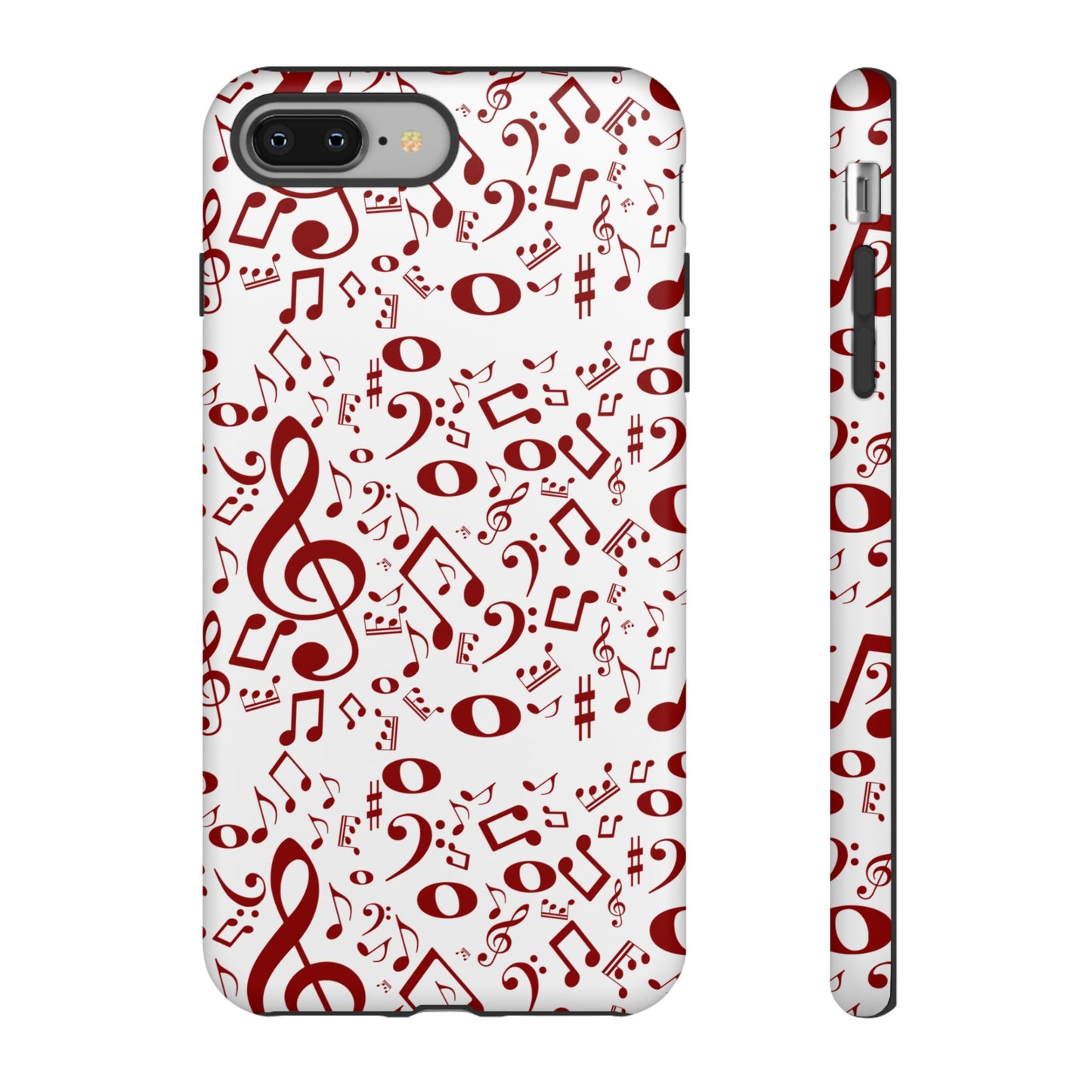 Musical Note Phone Case, Tough iPhone Cover, Gift for Musicians, Customizable, Music Lover's Accessory, Durable Phone Protection