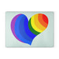 Colorful Heart Glass Cutting Board | LGBTQ