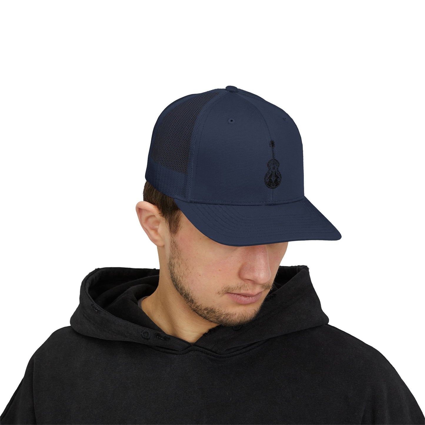 Guitar Lover Snapback Trucker Cap, Stylish Hat for Musicians, Acoustic Guitar Gift, Summer Music Festival Must-Have