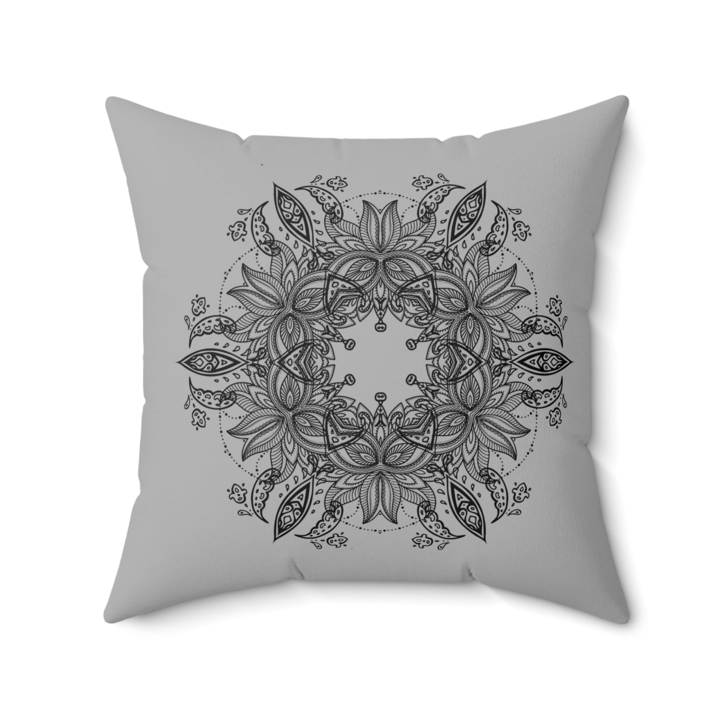Floral Mandala Decorative Pillow
