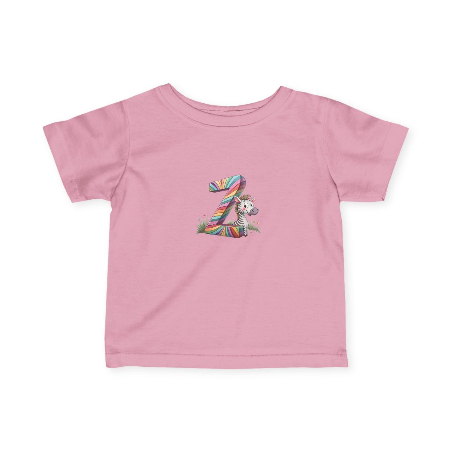 Colorful Number 2 Infant Tee, Cute Baby Shirt, Toddler Clothing, Birthday Outfit, Playful Kid’s Apparel