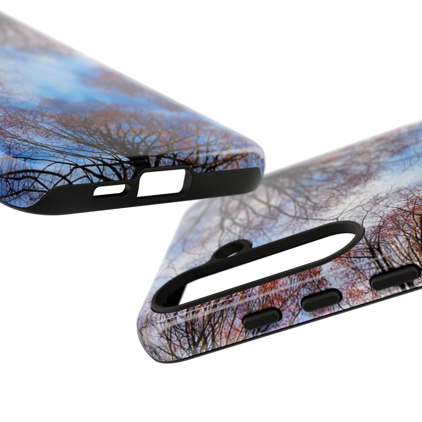 Skyward Trees Phone Case — Nature Forest Canopy Protective Tough Case