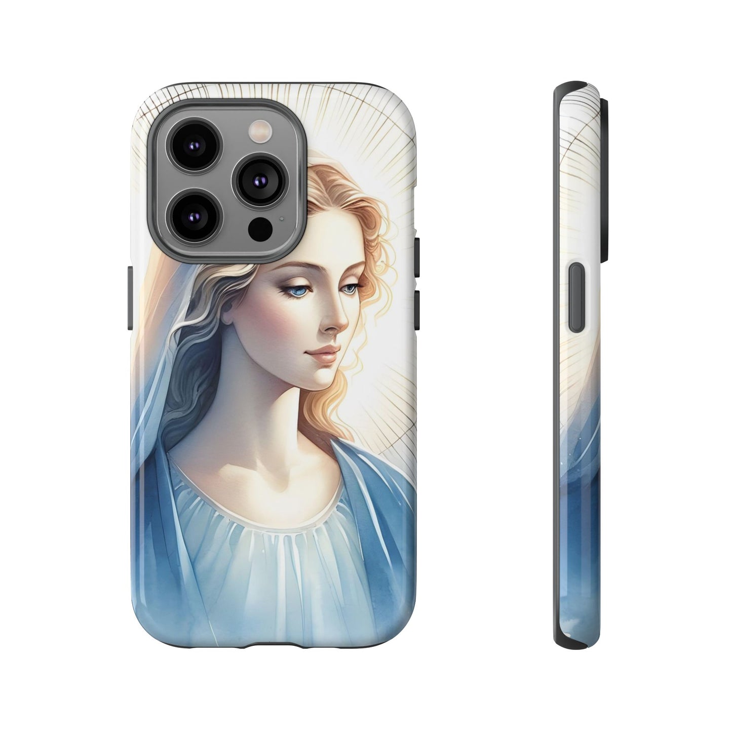 Beautiful Mary Phone Case, Tough Phone Case, Inspirational Tech Accessory, Gift for Her, Religious Phone Cover