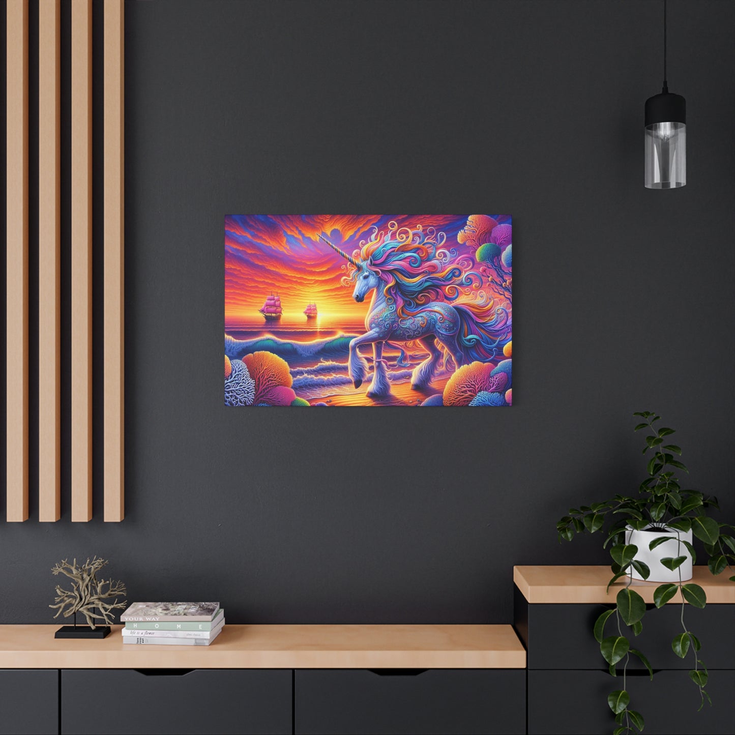 Matte Canvas, Stretched, 1.25"  Unicorn