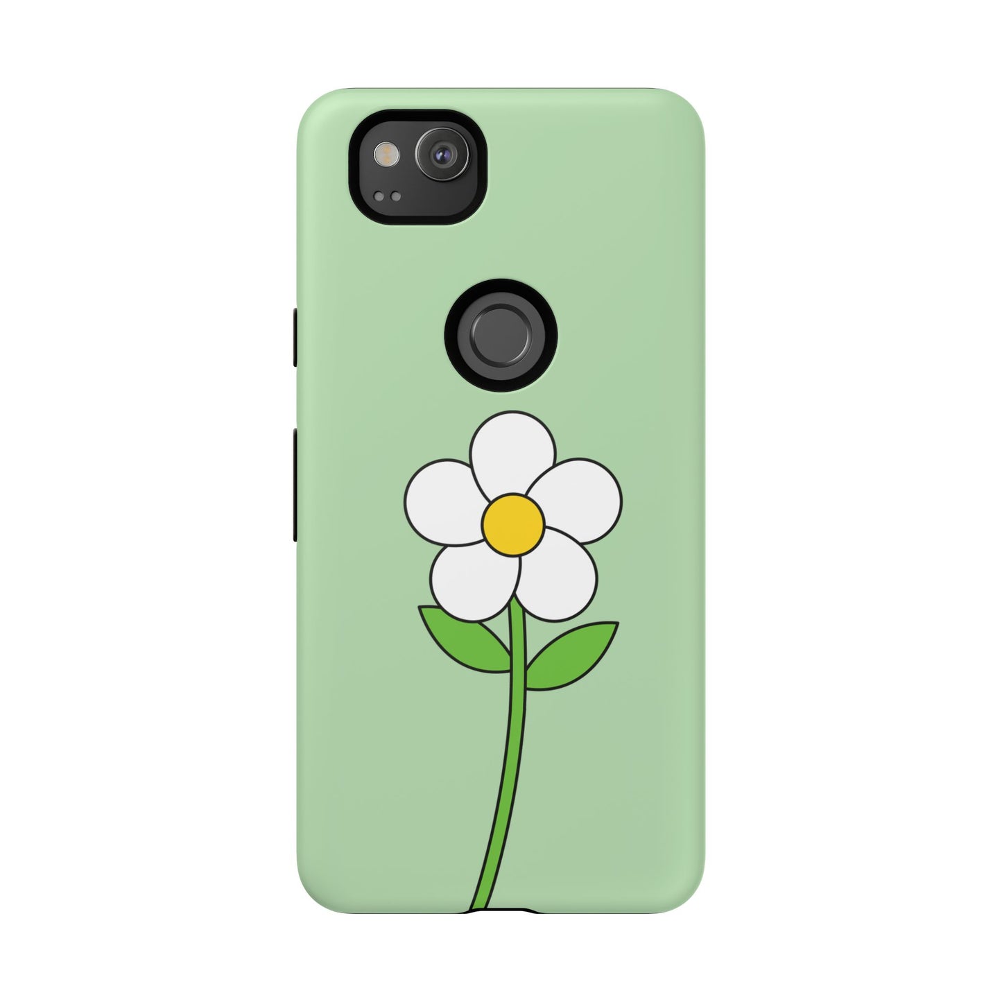 Floral Phone Case - Tough Cases for Nature Lovers, Cute Green Flower Design, iPhone Cover, Gift for Her, Spring Accessories