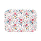 Floral Bath Mat - Cozy Home Decor, Bathroom Accessory, Gift for Her, Flower Pattern Rug, Spring Decor