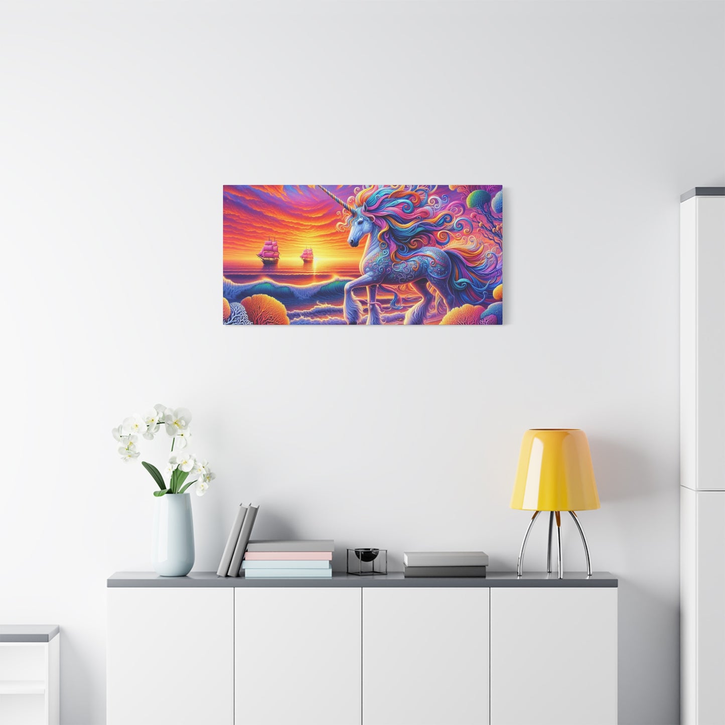 Matte Canvas, Stretched, 1.25"  Unicorn