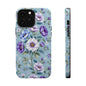 Floral Purple Peony Phone Case — Magnetic Impact‑Resistant Protective Cover