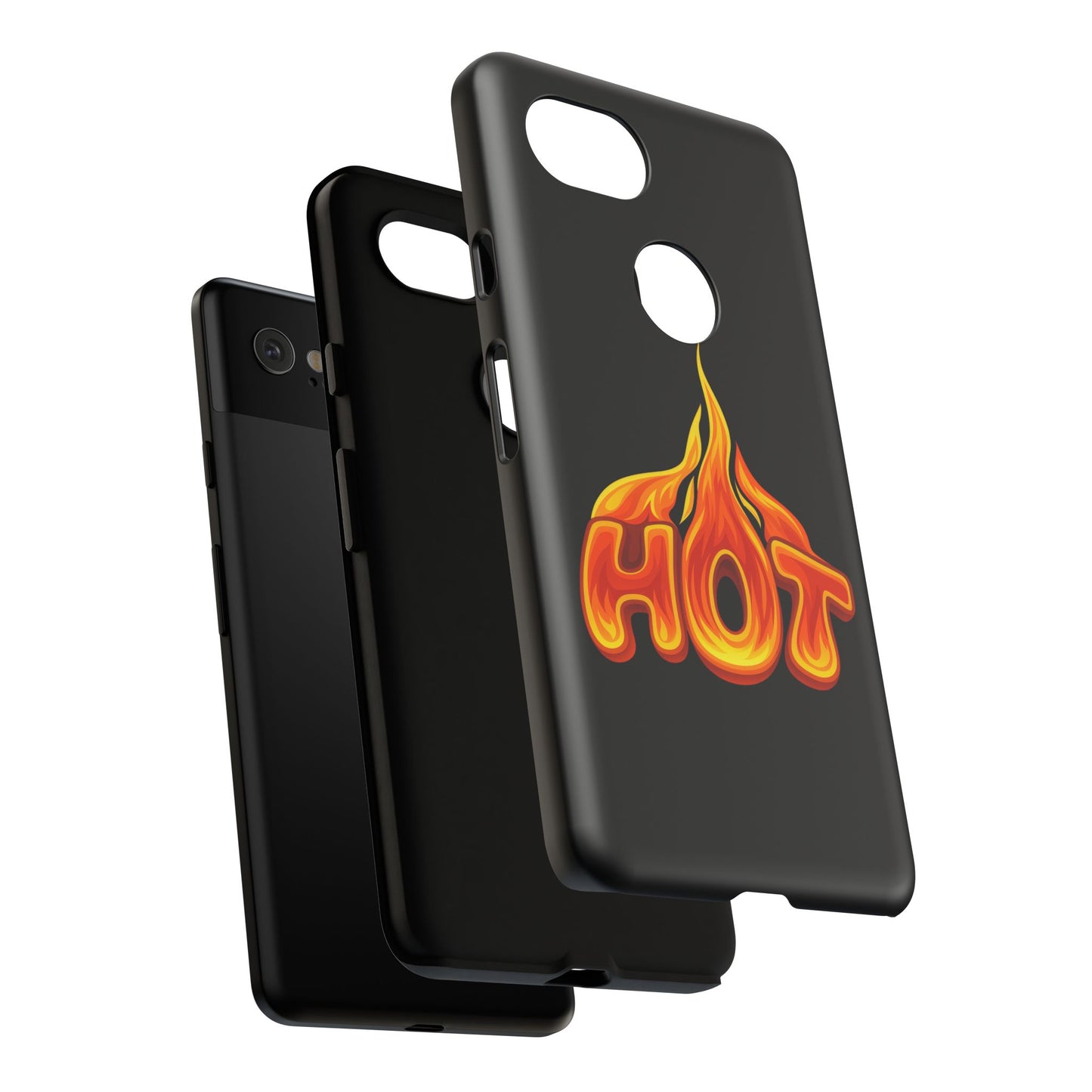 Stylish Phone Case, Hot Flames Design, Gift for Teens, Trendy Accessory, Protective Cover, Unique Phone Case