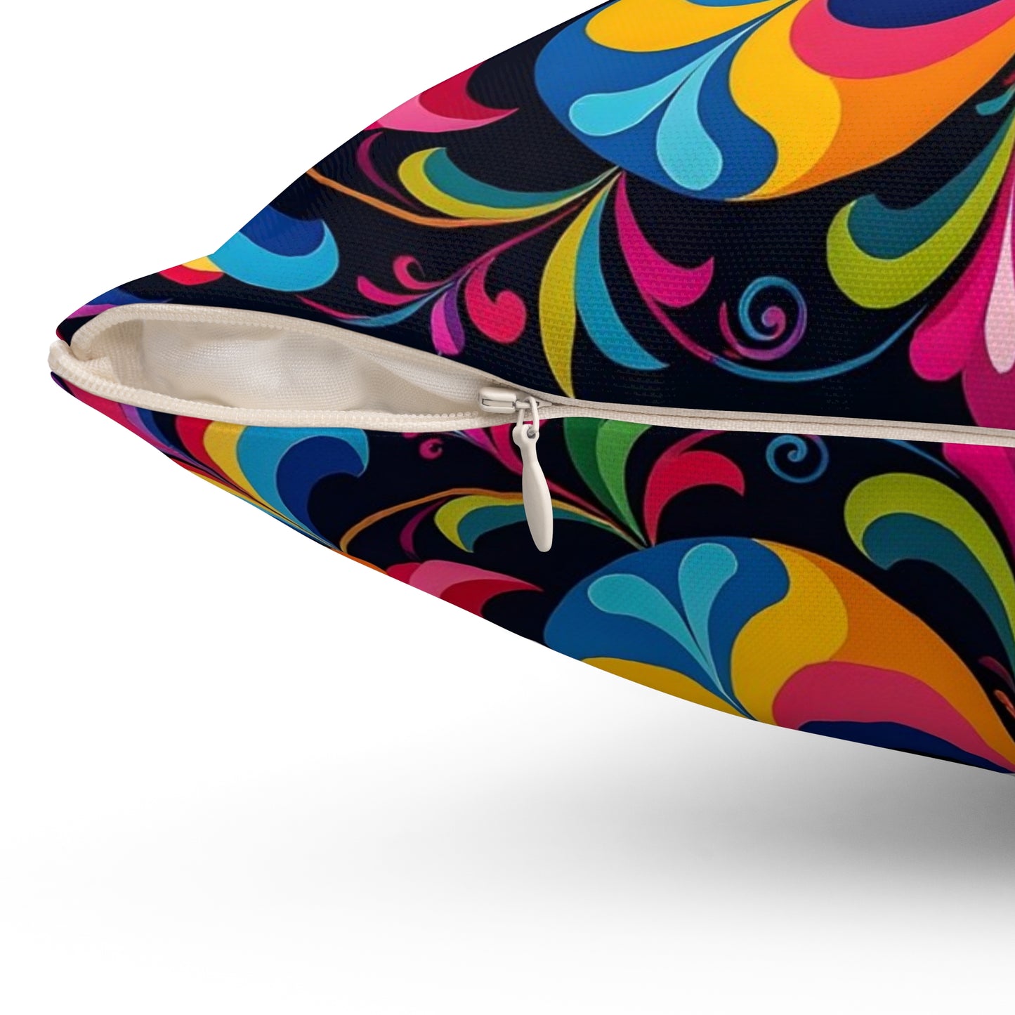 Psychedelic Mandala Decorative Pillow