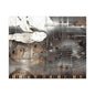 Abstract Musical Notes Matte Stretched Canvas Art (1.25")