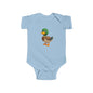 Cute Duck Infant Bodysuit, Baby Shower Gift, Toddler Clothing, Spring Outfits, Eco-Friendly Baby Wear, Animal Lover Apparel