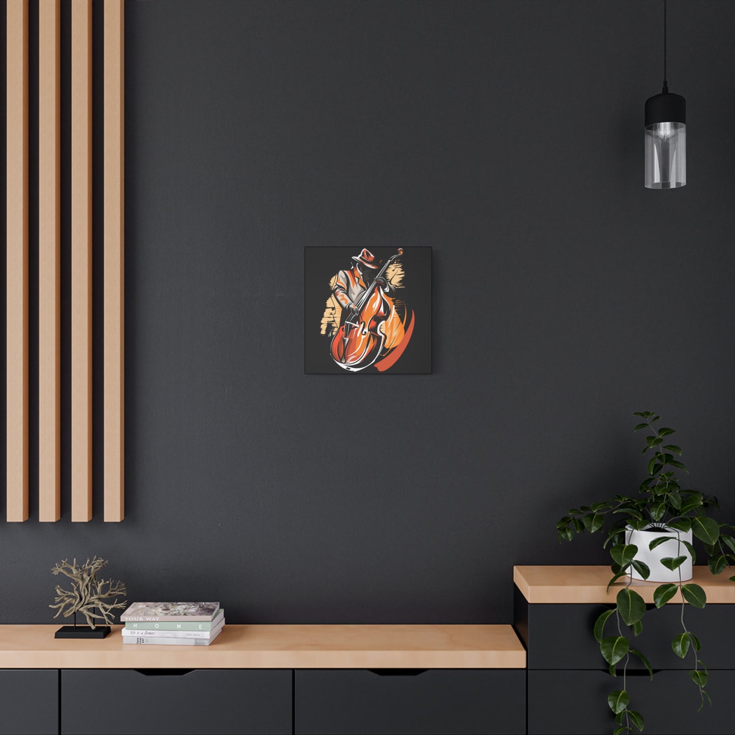 Matte Canvas, Stretched, 1.25" - Bass Player