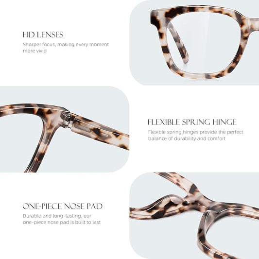 RS FOR WOMEN – Available in multiple magnification strengths to suit different reading preferences WOMEN'S READING GLASSES – Stylish frame design for both everyday wear and work set