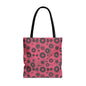 Colorful Retro Tote Bag, Stylish Beach Bag, Shopping Tote
