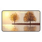 Autumn Reflection Desk Mat — Tranquil Sunset Tree Mouse Pad