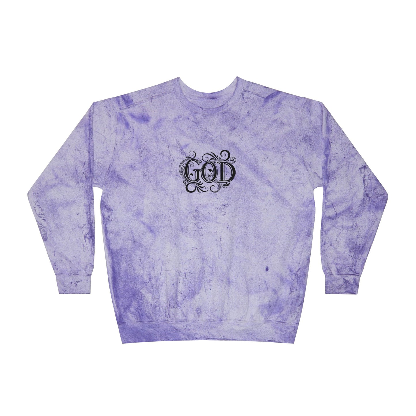 Colorful Inspirational Crewneck Sweatshirt, Unisex Sweatshirt, God Sweatshirt, Casual Wear, Color Blast, Birthday Gift, Spiritual Gift