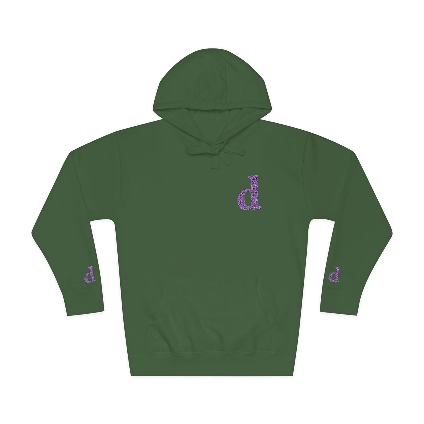 Floral Initial Unisex Fleece Hoodie | Cozy Casual Wear, Gifts for Her, Monogrammed Hooded Sweatshirt, Fall Fashion, Birthday Present