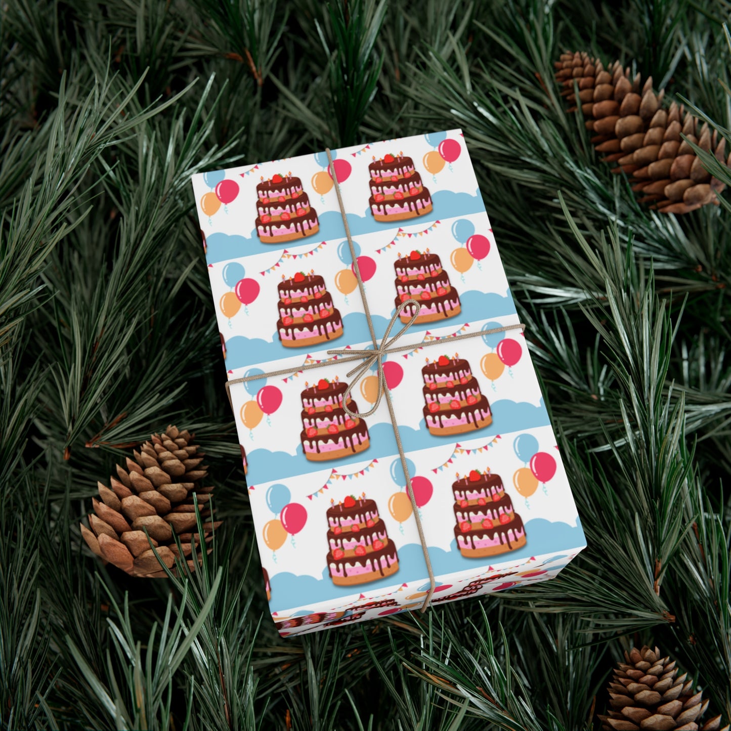 Birthday Cake Gift Wrap Papers - Celebration, Party, Festival, Wrapping, Gifts