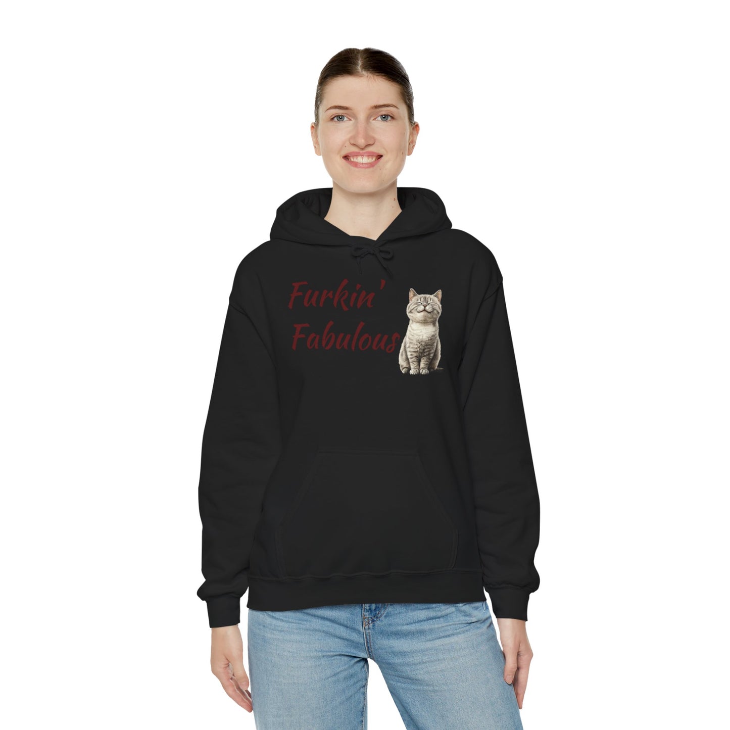 Furkin' Fabulous Cat Hoodie — Cute Kitten Graphic Sweatshirt