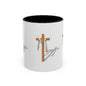 Faith-Inspired Accent Coffee Mug – Spiritual Gift for Christians, Religious Decor, Church Mug, Inspirational Drinkware