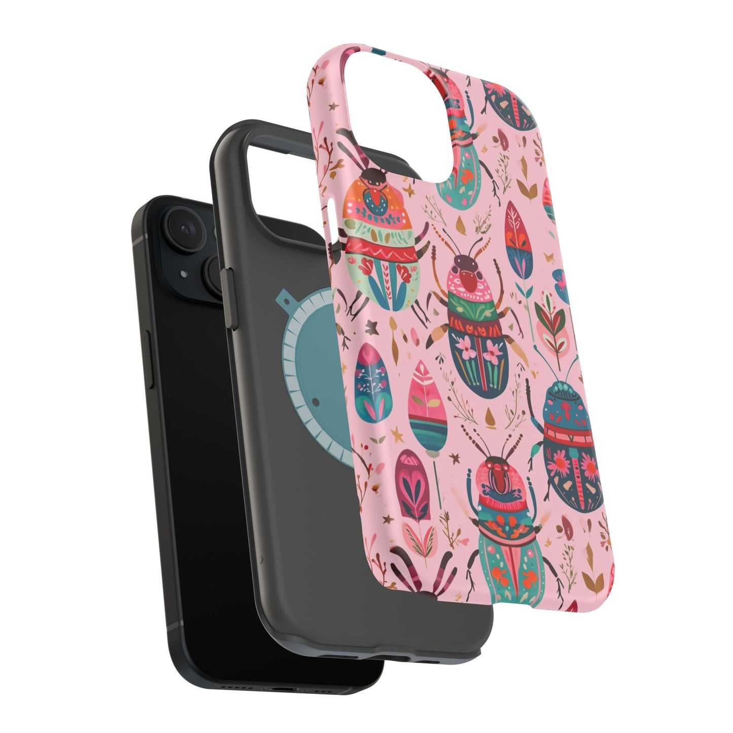 Phone Case — Colorful Boho Beetle Magnetic Impact-Resistant Cover