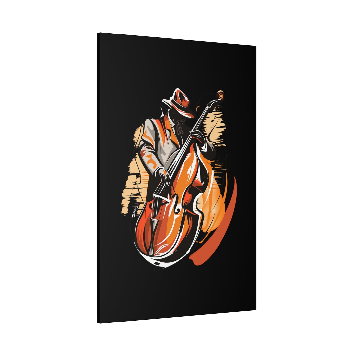 Matte Canvas, Stretched, 1.25" - Bass Player